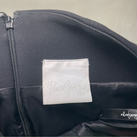 Paris Georgia- Shana Mini Dress Black Strapless Size Medium LDB Designer - Picture 5 of 9